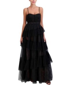 Hot Grande Robe Bustier Tul Y Encaje Nuit