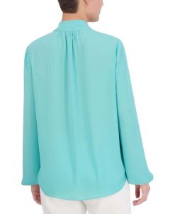 Online Blouse Lazada Satina A Manches Larges Hauts