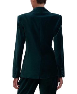 Wholesale Blazer Solapa Ancha Terciopelo Vetements D'Exterieur