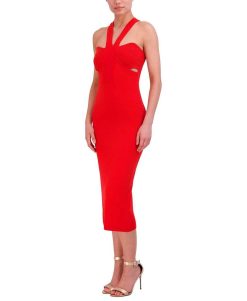 Online Robe Midi Lisse Decoupee Punto Occasionnel