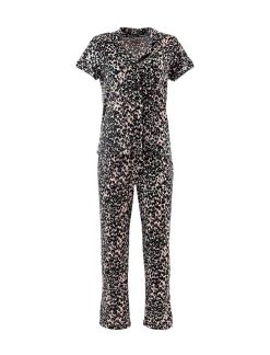 Clearance Ensemble Pyjama Ample Leopard Imprime Animal Pyjamas