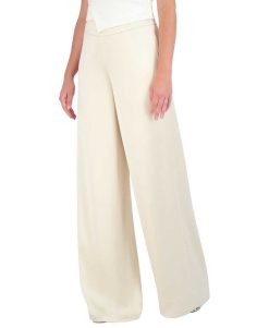 Hot Pantalon Avec La Taille En Satin Pierna Ancha Pantalons