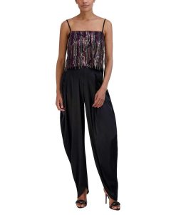 Best Pantalon Saroule En Satin Pantalons