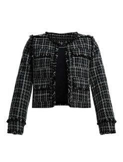 Clearance Veste En Tweed Cuadros Vetements D'Exterieur