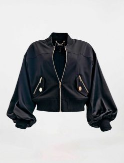 Clearance Bomber Manches Larges Chamarra Vetements D'Exterieur