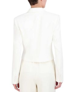 Clearance Blazer Court Avec Solapa Vetements D'Exterieur