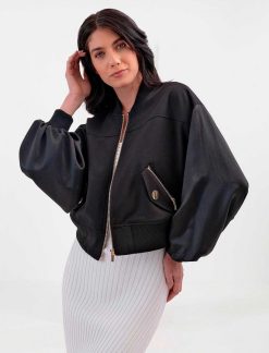 Clearance Bomber Manches Larges Chamarra Vetements D'Exterieur