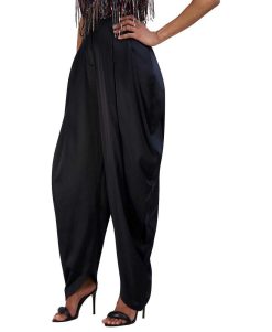 Best Pantalon Saroule En Satin Pantalons