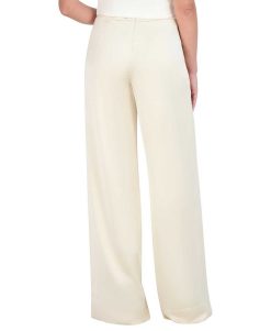 Hot Pantalon Avec La Taille En Satin Pierna Ancha Pantalons