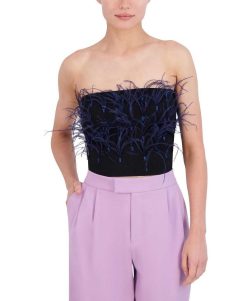 Online Bustier A Plumes Hauts