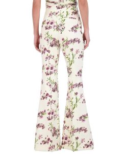 New Pierna Ancha Pantalon Robe A Fleurs Pantalons