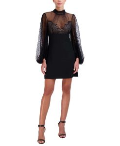 Clearance Robe A Manches Courtes Avec Transparence Lunares Nuit