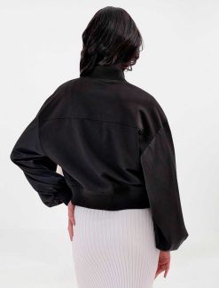 Clearance Bomber Manches Larges Chamarra Vetements D'Exterieur